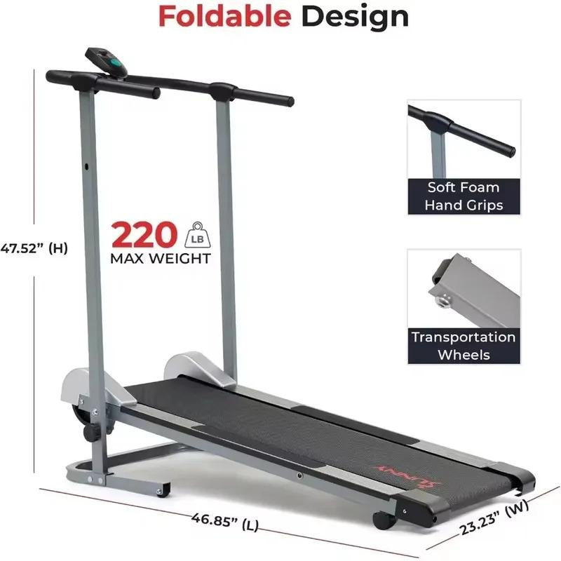 High-Speed Foldable Walkingpad Treadmill with Safety Handrail - Perfect for Home Use and Enhanced Safety