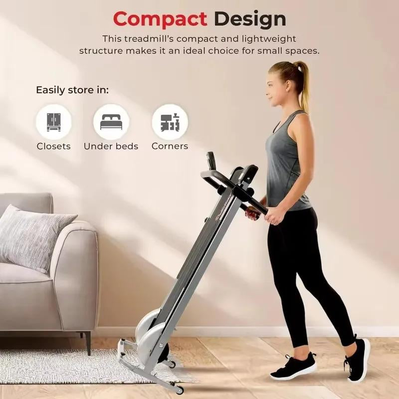High-Speed Foldable Walkingpad Treadmill with Safety Handrail - Perfect for Home Use and Enhanced Safety