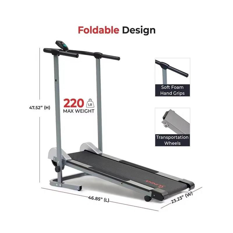 High-Speed Foldable Walkingpad Treadmill with Safety Handrail - Perfect for Home Use and Enhanced Safety