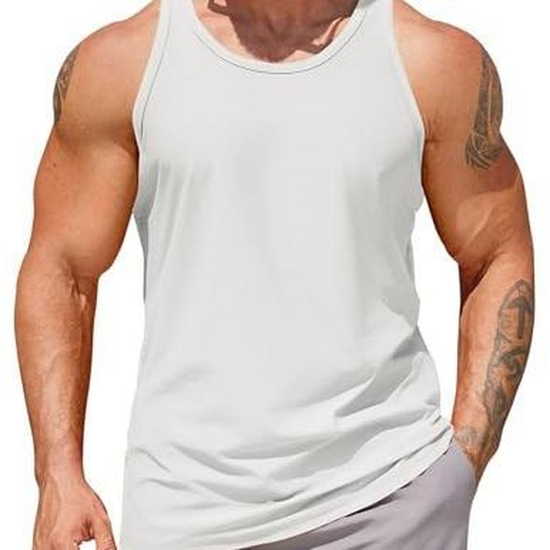COOFANDY Men'S Workout Tank Tops 2 Pack Quick Dry Y-Back Gym Tank Muscle Training Athletic Sleeveless Shirts