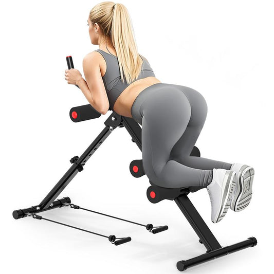 Relife Sports Ab Machine Ab Workout Equipment Full Body Exercise Adjustable Incline Fitness Equipment for Abdominal & Core Strength Training,Foldable Home Gym Kit